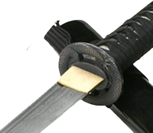 Ryumon - Damascus Dragon Japanese Samurai Tanto - Black