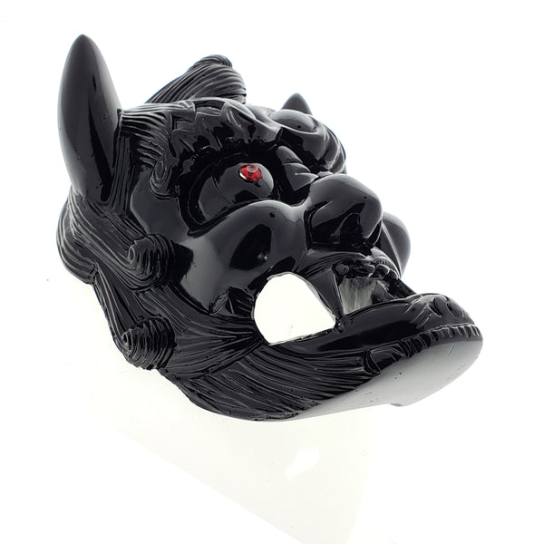 Black Demon Face Mask 2 PC Sai Holder Wall Display