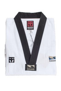 MOOTO KUKKIWON BLACK V NECK TAEKWONDO UNIFORM - SparringGearSet.com - 2