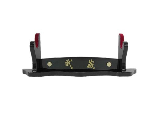 Musashi High Gloss Single Samurai Sword Stand w/ Red Velvet