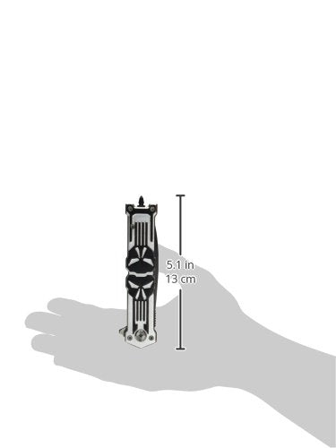 TAC Force TF-592 Series Assisted Opening Folding Knife, Black Spear Point Blade, Skull Handle, 4-3/4-Inch Closed