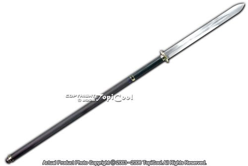 62 Inch Double Edged Naginata Japanese Yari Samurai Sword