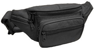 Fanny Pack -Black Leather--3078