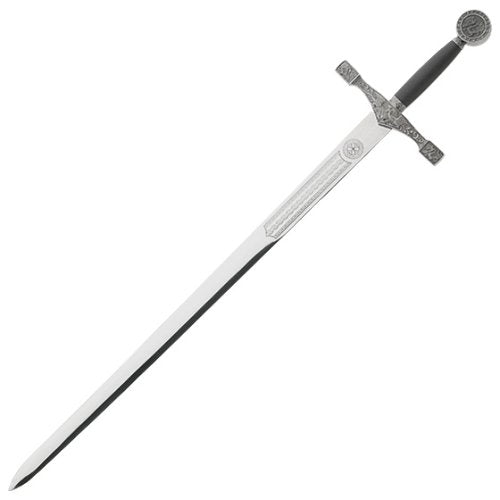 Excalibur Sword Original Medieval Dragon Gold Edition with Plaque