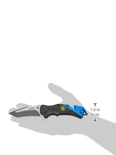 TAC Force TF-640 Series Assisted Opening Folding Knife, Two-Tone Tanto Blade, 4-1/2-Inch Closed