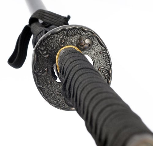 Collectible Hand Forge Samurai Swords Series - 41" High Temp Carbon Steel Razor Sharp Edge Samurai Sword with Iron Tsuba and Sword Bag