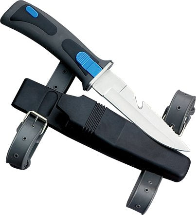 Diving Knife - Drop Point Blade - Black Color