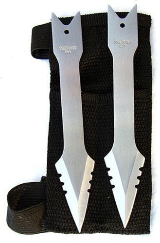 2 Pc. 5.5" Throwing Knives w/ Wrist Sheath