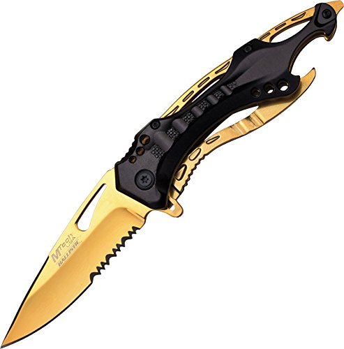 MTech USA Ballistic MT-A705 Series Spring Assist Folding Knife, 4.5-Inch Closed
