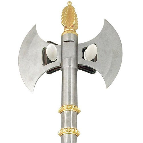 Double Edge Two Tone Roman Battle Axe w/ Plaq Sharp