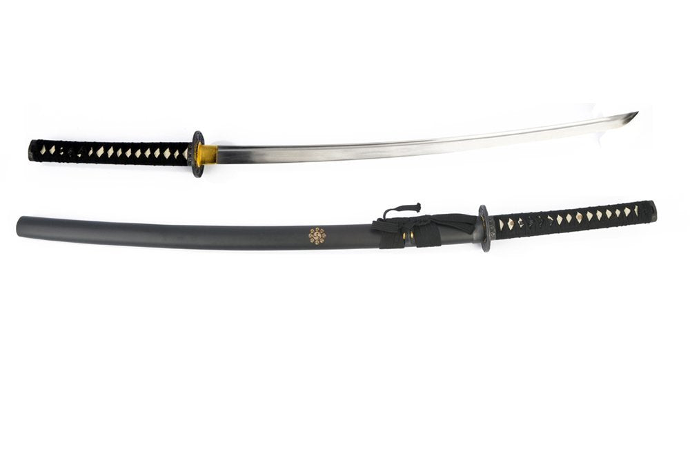 Collectible Hand Forge Samurai Swords Series - 41" High Temp Carbon Steel Razor Sharp Edge Samurai Sword with Iron Tsuba and Sword Bag