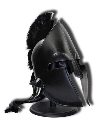 Leonidas Spartan Helmet Greek Trojan Achilles Black