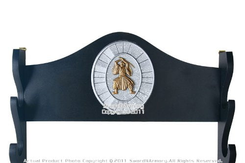 Deluxe 6Tier Wall Mounted Sword Display Stand W Samurai