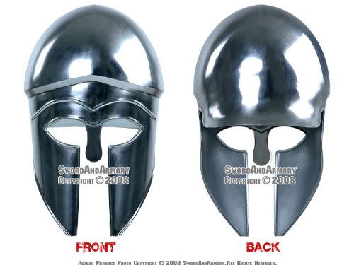 Medieval Spartan Greek Corinthian Helmet Costume Armor LARP