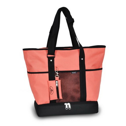 Everest 1002DLX Deluxe Shopping Tote - Khaki/Black