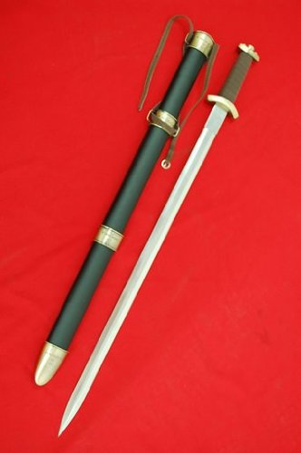 33" Medieval Steel Viking Worrior Spatha Battle Sword &Scab