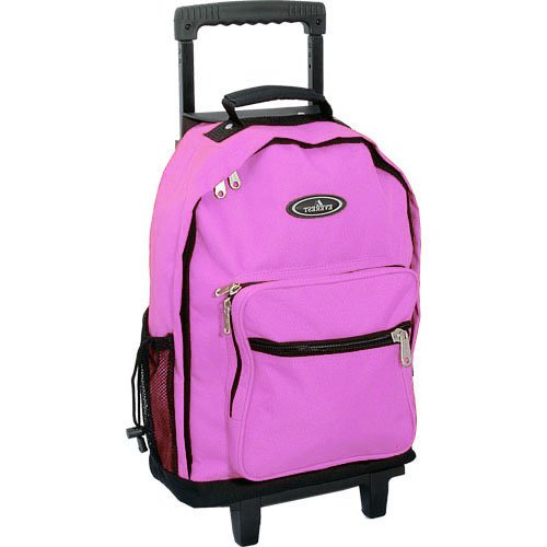 Everest Bags Backpack on Wheels - Pink
