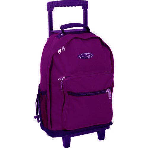 Everest Bags Backpack on Wheels - Burgundy