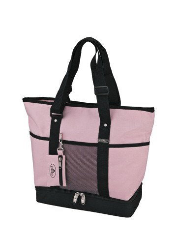 Everest 1002DLX Deluxe Shopping Tote (Price/Each), Travel Tote Bags - Pink/Black