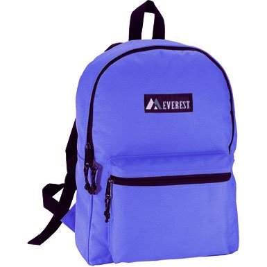 Everest Bags Classic Style Backpack School Backpacks, Blue