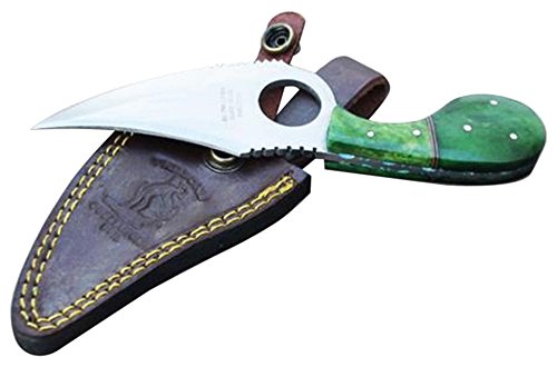 New Bone Collector BC 793 3 Colors Fixed Blade Skinning Knife with Leather Sheath 7-Inch Overall Pink Black Green