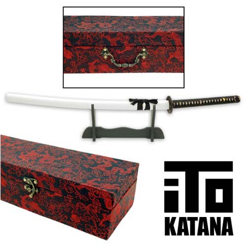 ITO Katana Model 401 Handmade White Yin Samurai Sword