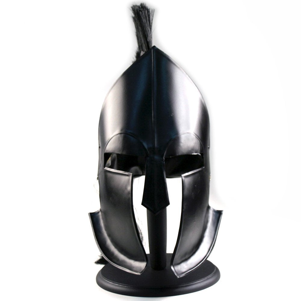 Leonidas Spartan Helmet Greek Trojan Achilles Black