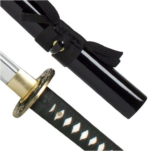 Samurai Sword Black Tidal Dragon Full Tang ITO Katana Gift Box Model 220