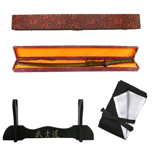 Samurai Sword Boxed Brown Musashi ITO Katana Model 413