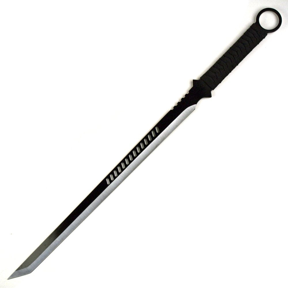 Ninja Sword Machete Throwing Knife Tactical Katana Tanto Blade, 27-Inch