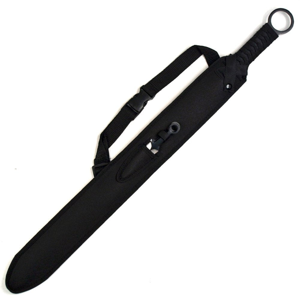 Ninja Sword Machete Throwing Knife Tactical Katana Tanto Blade, 27-Inch