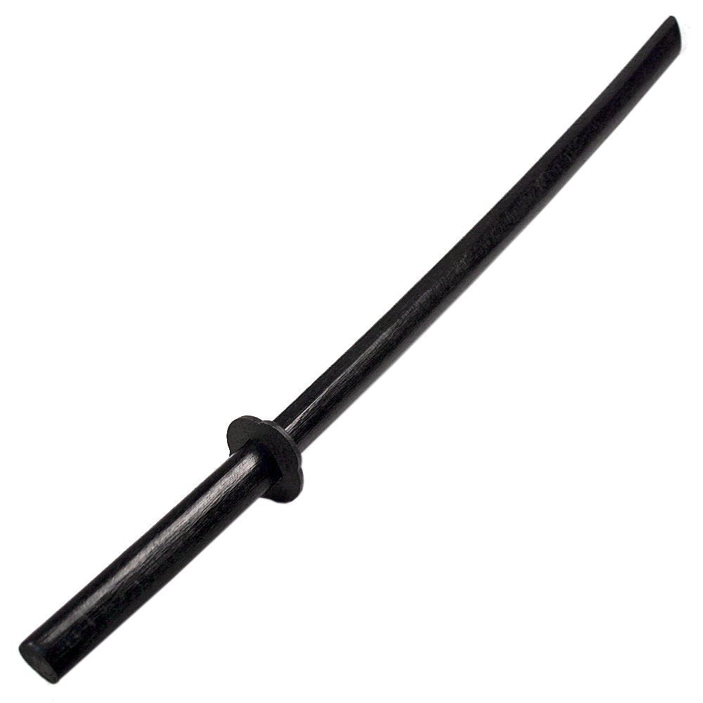 Ace Martial Arts Supply Kendo Wooden Natural Bokken Practice Samurai Katana Sword, 40-Inch (Two Black with No Cord)