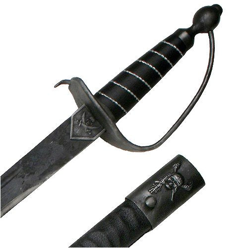 Caribbean Pirate Saber Sword Antique Black