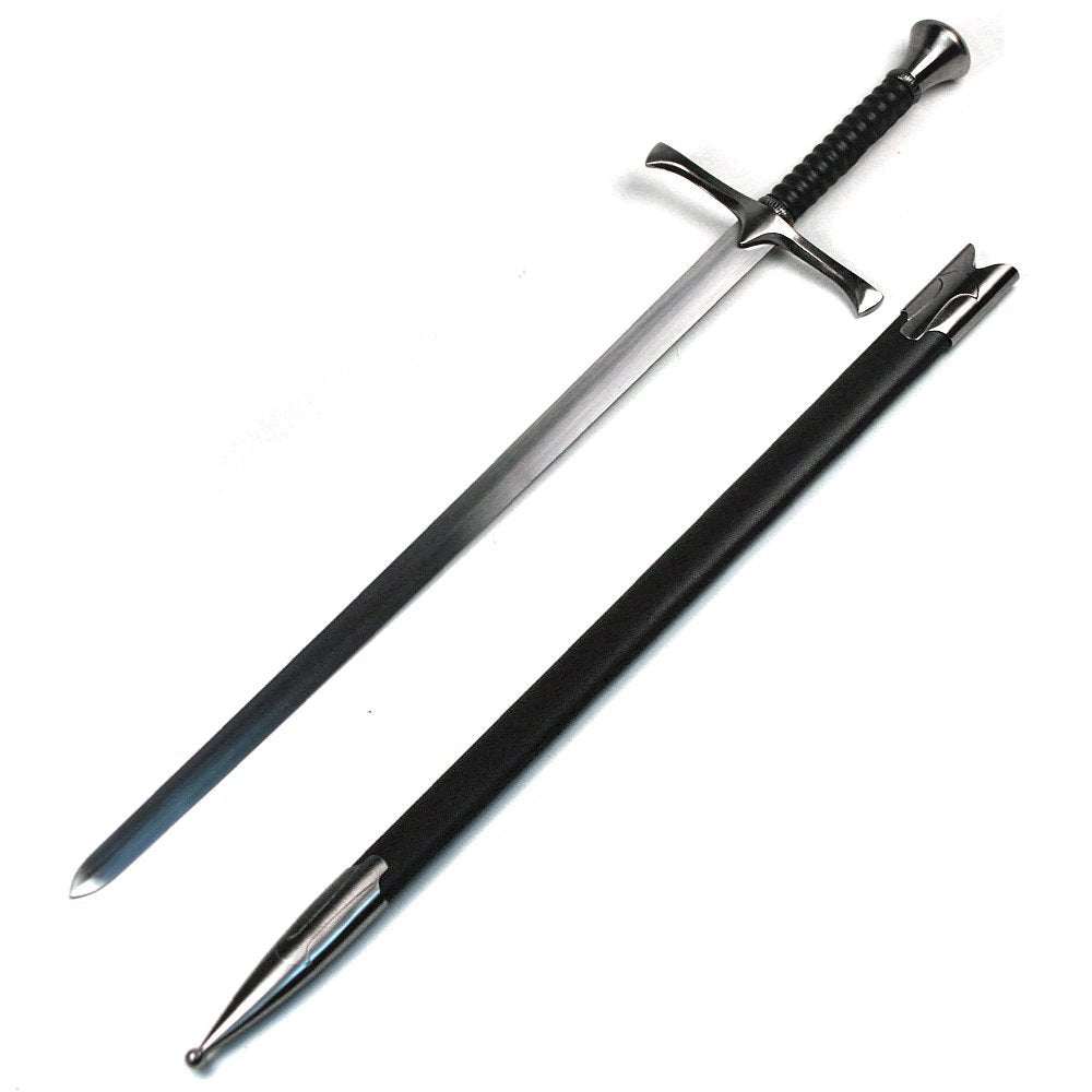Medieval Knight Arming Sword with Scabbard (Pommel T5)