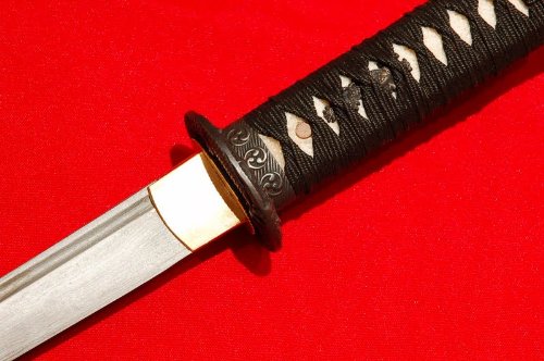 Handmade Damascus Japanese Dragon Samurai Tanto Sword W/ Collector Box