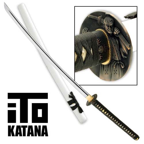 ITO Katana Model 401 Handmade White Yin Samurai Sword