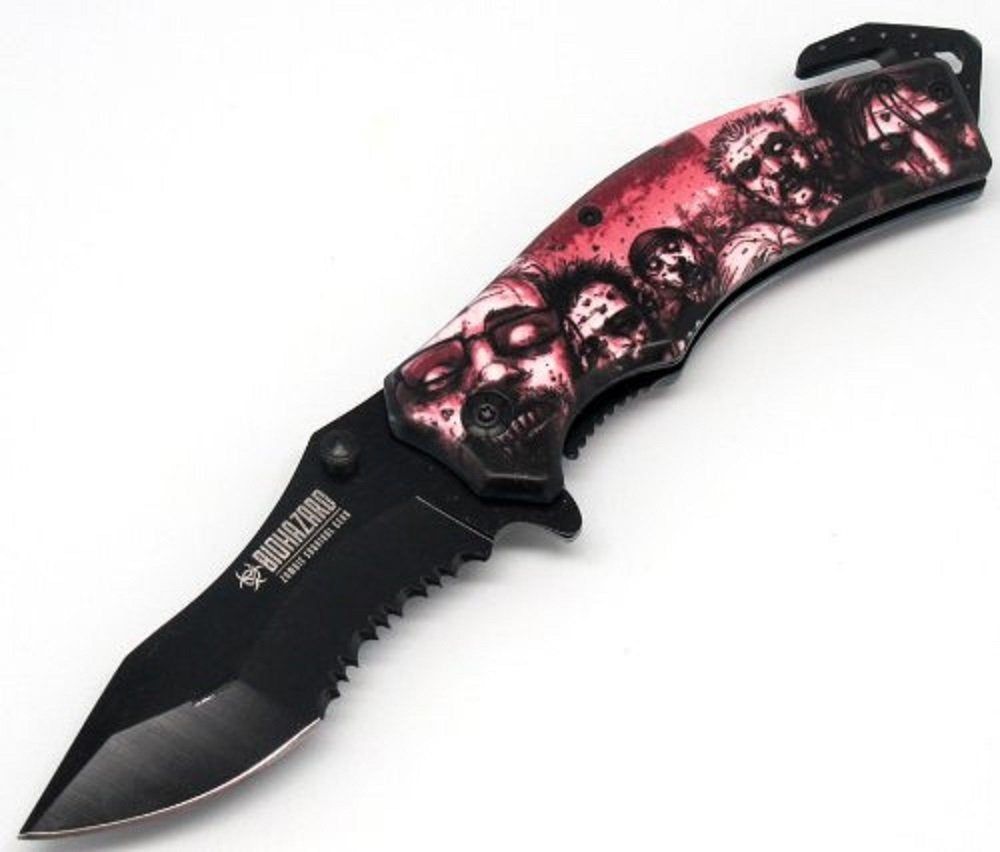 Biohazard Zombie Survival Gear "The Horde" Rescue Knife