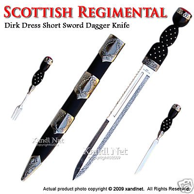 Scottish Regimental Dirk Dress Short Sword Dagger Knife