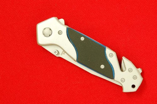 8.5" Spring Assist Tactical Rescue EMT Folding Pocket Knife