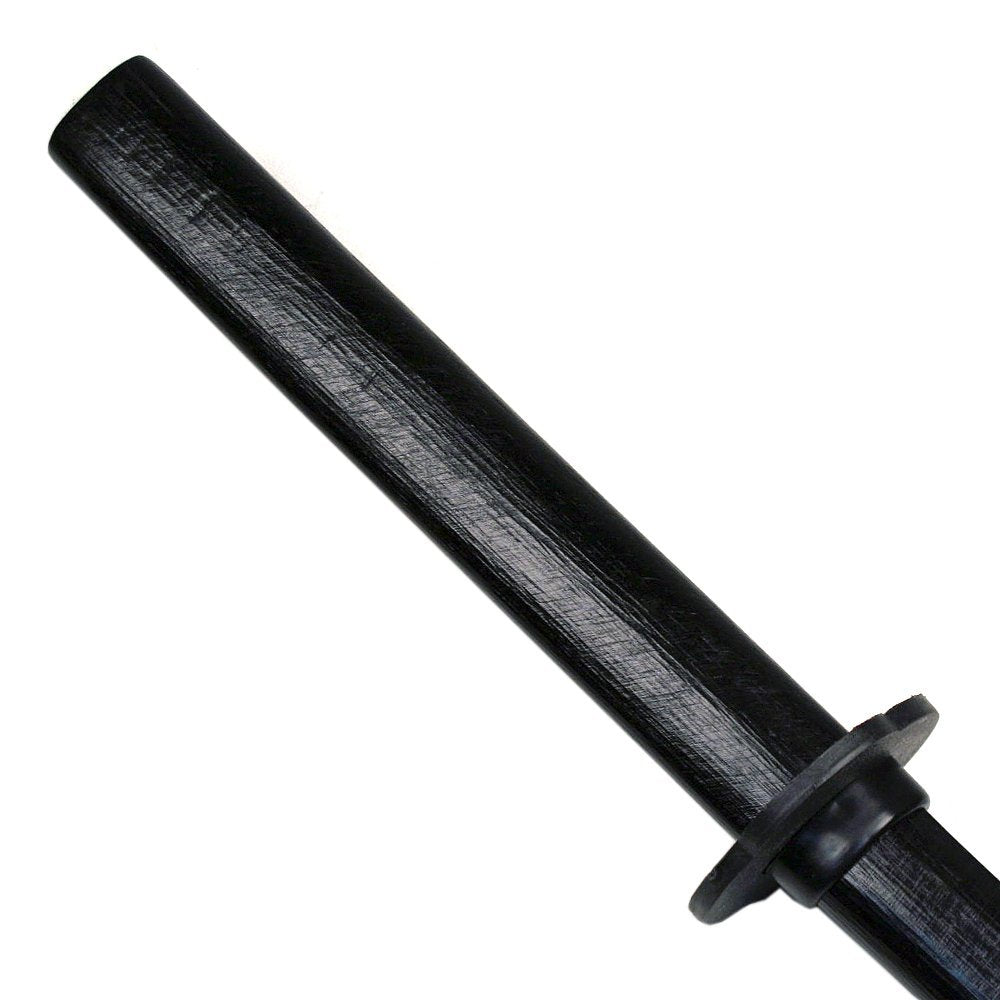 Ace Martial Arts Supply Kendo Wooden Natural Bokken Practice Samurai Katana Sword, 40-Inch (Two Black with No Cord)