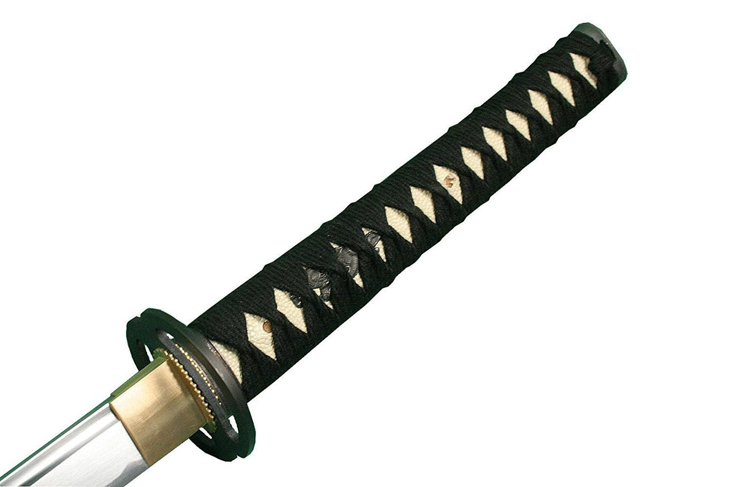 Ace Martial Arts Supply Unsharpened Carbon Steel Laito Practice Katana Sword (Musashi Ring Tsuba)