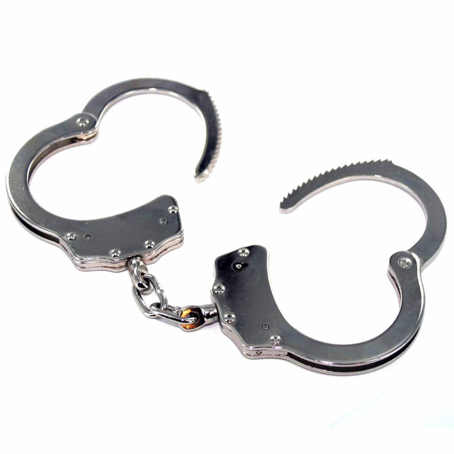 Professional Grade Handcuffs & Leg Cuffs - Stainless Steel - Silver