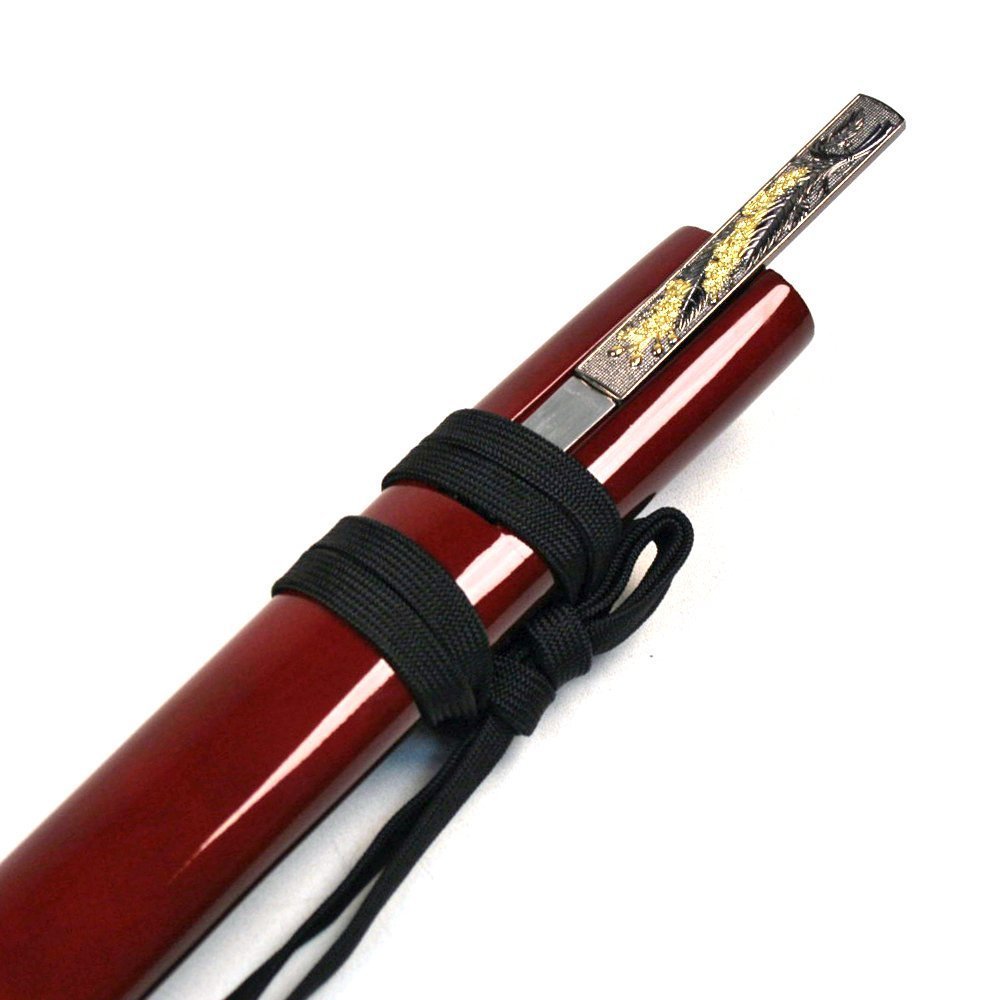 Ace Martial Arts Supply Handmade Zetsurin Sharp Samurai Katana Sword (Burgundy)