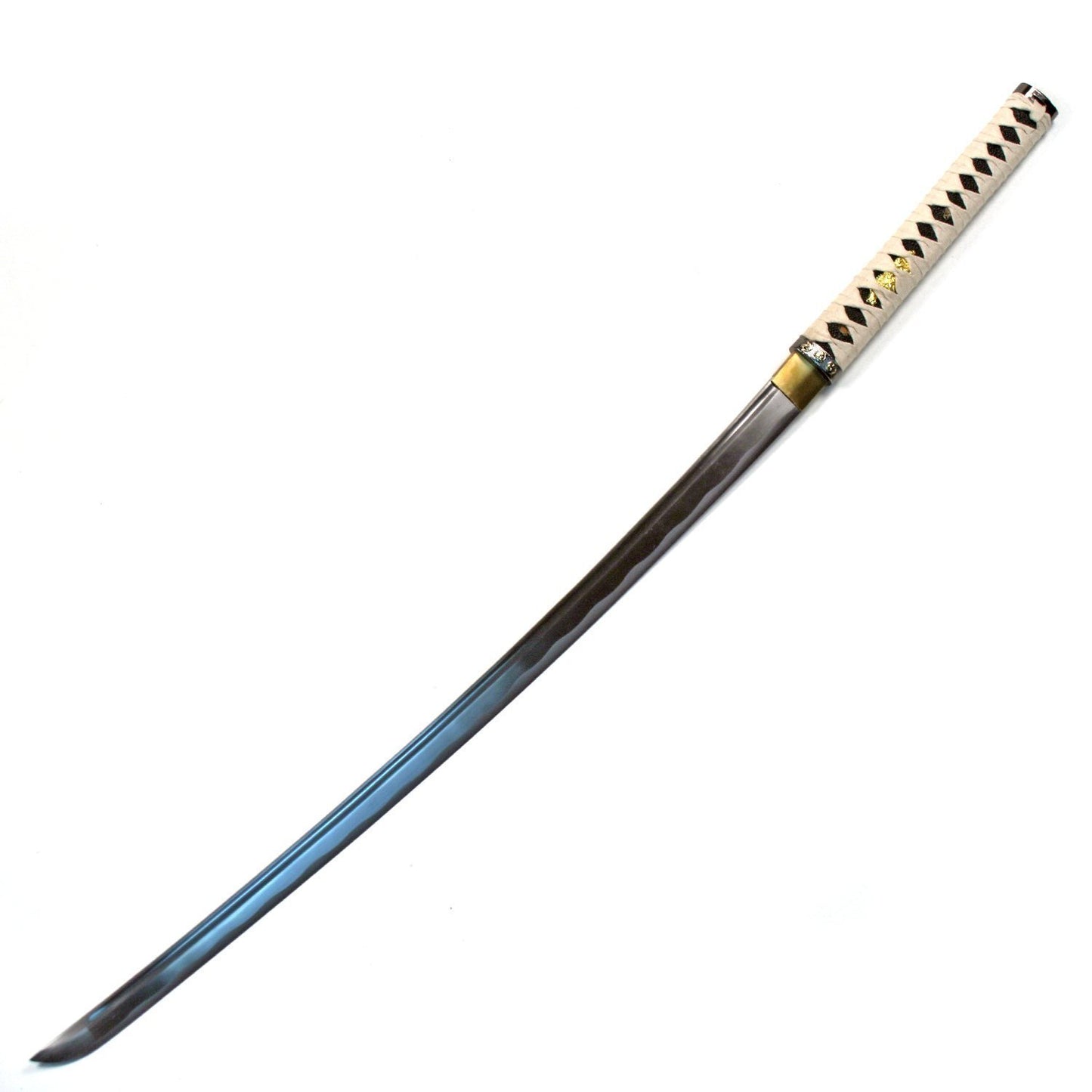 Ace Martial Arts Supply Handmade Zetsurin Sharp Samurai Katana Sword (White)