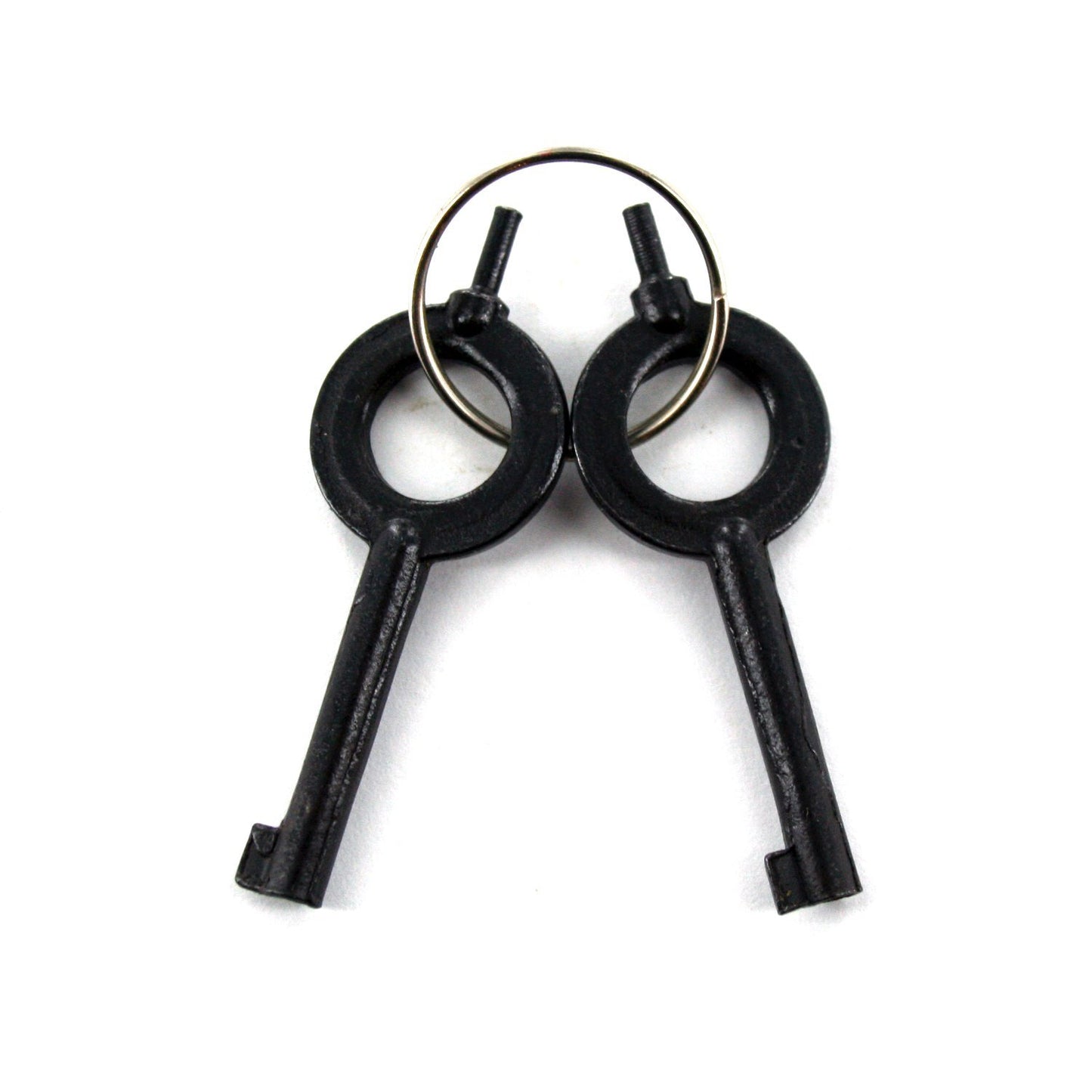 Ace Martial Arts Supply Hinged Heavy Duty Handcuffs and Keys, Black