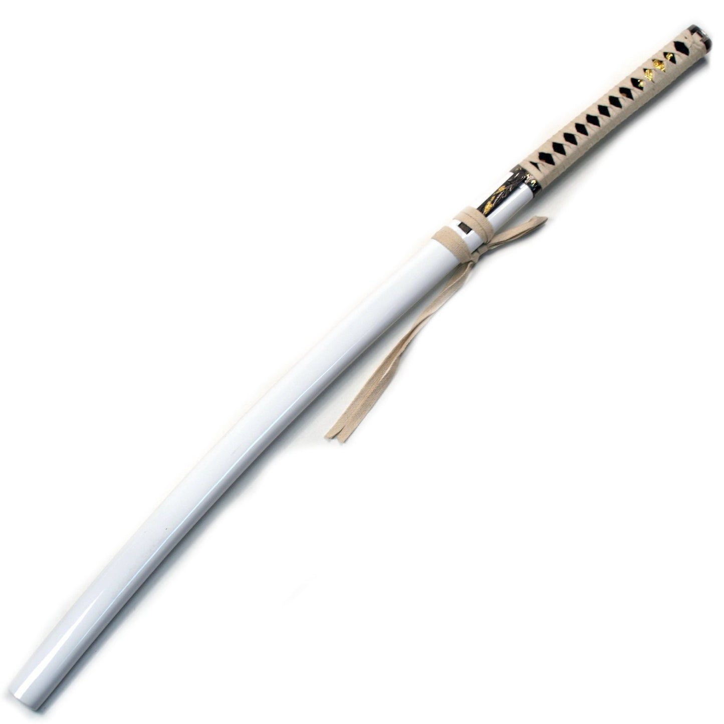 Ace Martial Arts Supply Handmade Zetsurin Sharp Samurai Katana Sword (White)