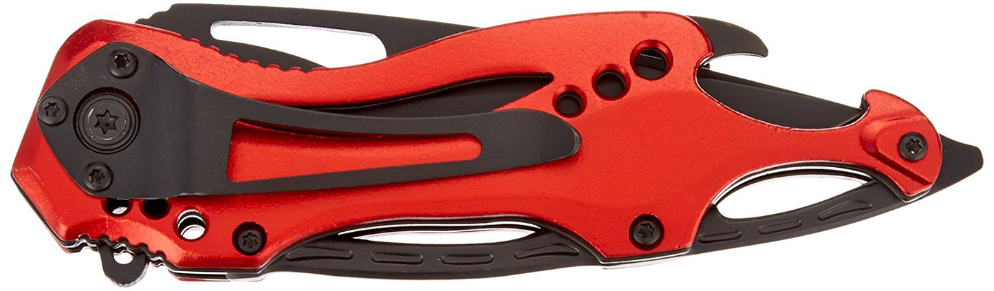 TAC Force TF-705 Series Assisted Opening Tactical Folding Knife, Half-Serrated Blade, 4-1/2-Inch Closed
