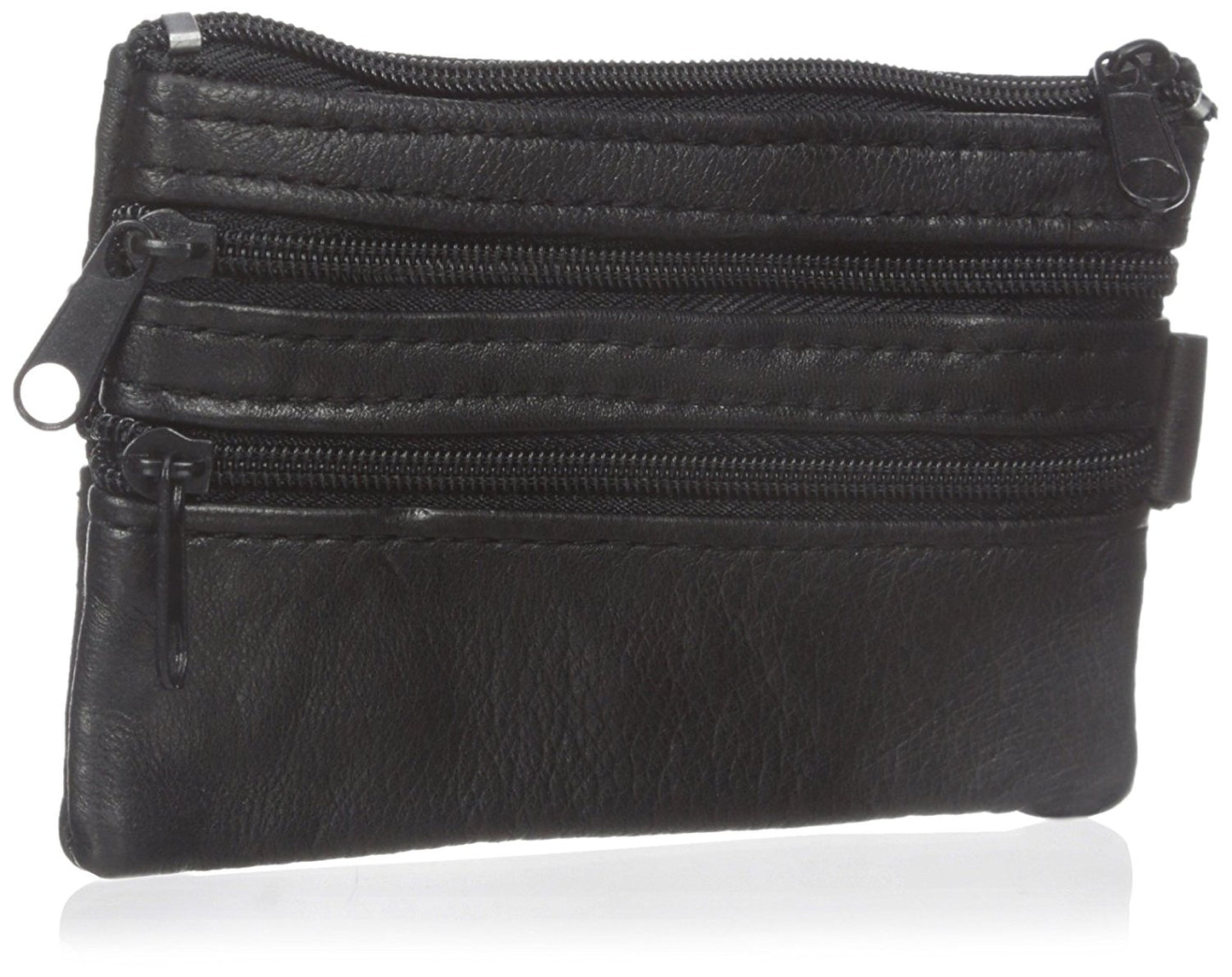 Leather Change Purse Black #92800
