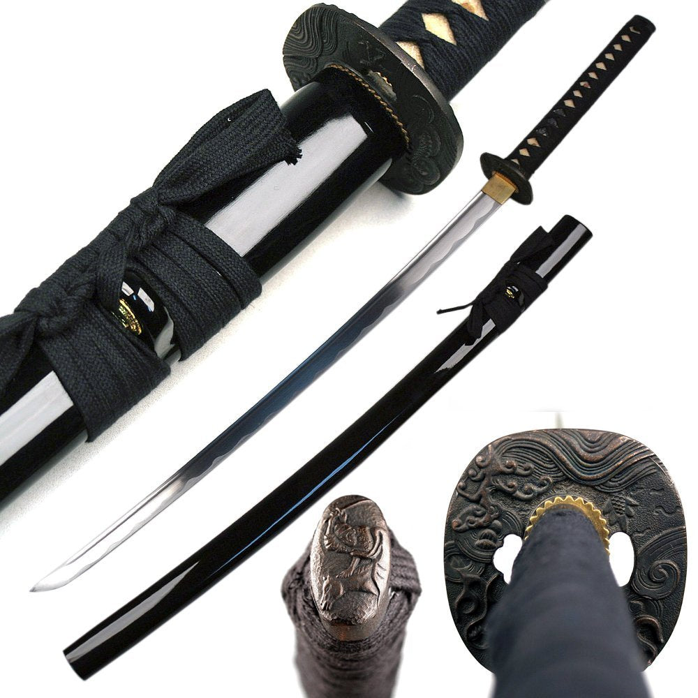 Ace Martial Arts Supply Classic Handmade Samurai Katana Sharp Sword-(Flyingd Dragon Hidden On Cloud)