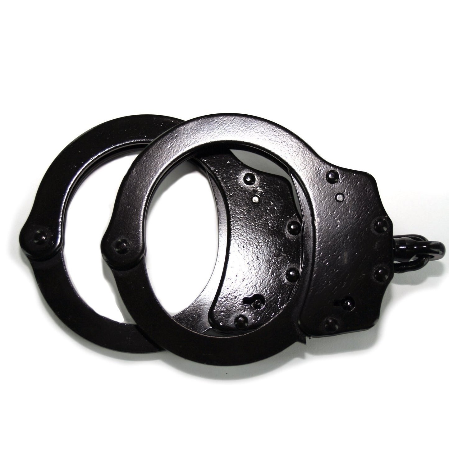 Professional Handcuffs Black Steel Police Duty Double Lock w/Keys NEW